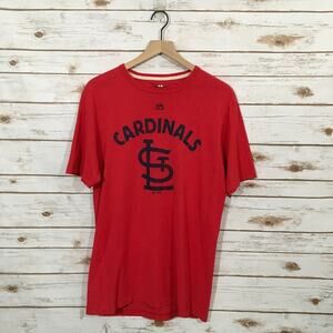 Majestic Select Collection Men's STL Cardinals Tee - Red - Medium